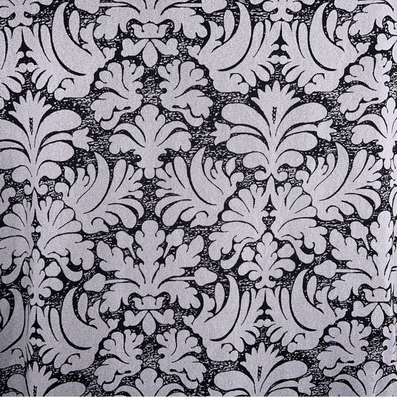 2X Apt 9 Grey Gray Black Jacquard Short Sleeve Mesh Sequin Blouse Stretch - Picture 9 of 12